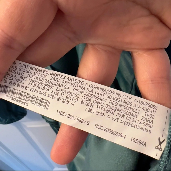 Zara SATIN EFFECT WRAP DRESS size S - Picture 10 of 11